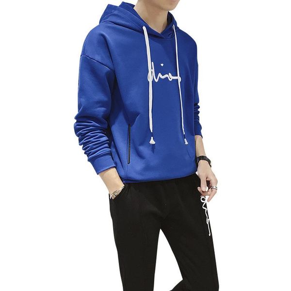 

men's tracksuits rlyaeiz tracksuit men two pieces set 2021 spring casual sporting wear printed hoodies + pants male suits, Gray