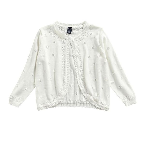 

jackets 3-13 years girls knit cardigan jacket 2022 spring autumn kids knitting solie white pink hollow out shrug coat, Blue;gray