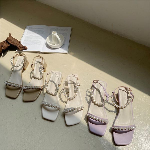 

comfort shoes for women beige heeled sandals 2021 summer square toe med all-match espadrilles platform black girls fashion blo