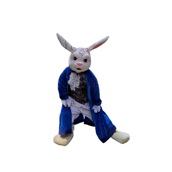 Mascot Costumescustom Mascot Blue Coelho Fursuit Terno Mascote Costumes Pássaro Anúncio Anúncio de Passagem Doii Roupas Animais