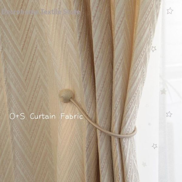 

curtain & drapes modern minimalist geometric herringbone pattern jacquard japanese luxury curtains for living dining room bedroom