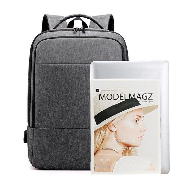 

multifunctional men's luxury backpack waterproof and scratch-resistant usb charging anti-theft male bagpack