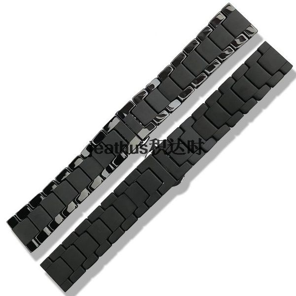 

watch bands jeathus watchband20 22mm strap grit blast ceramic bracelet for samsung gear s2 frontier s3 galaxy s4 moto360 gen2 42 46mm, Black;brown