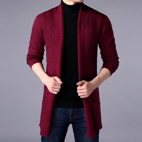 

men's jackets soft skin-friendly solid color thick winter sweater coat for traveling, Black;brown