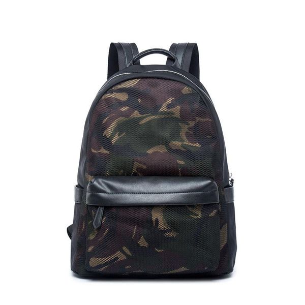 

backpack camouflage style street stylish men's oxford cloth mesh casual trendy bag