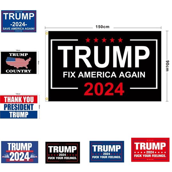 

festive trump flag 90*150cm trump banner flags election flag trump campaign for 2024 election flags zc052