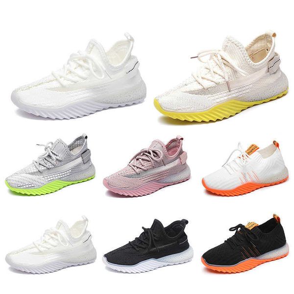 

women running shoes color black white pink orange yellow fashion knit womens sport sneakers size 36-40