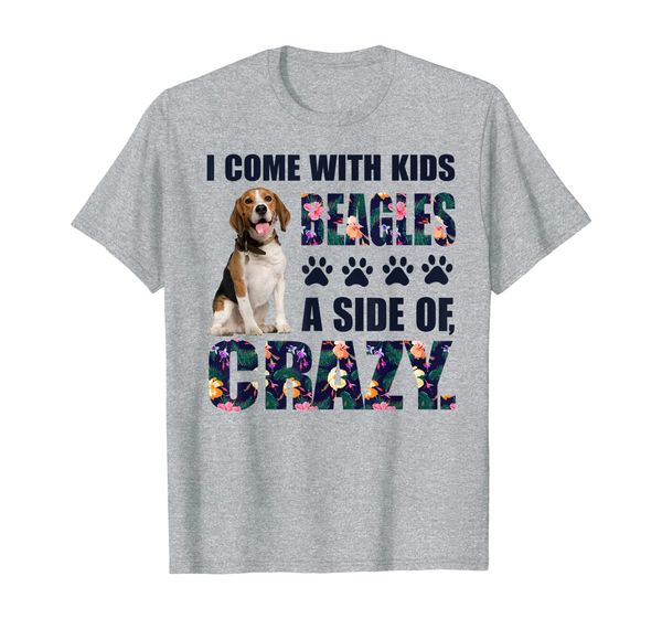

beagle a side of crazy, White;black
