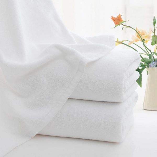 

towel 70x140cm white cotton solid bathtowel beach for adults bath towels soft home el accessories textile high quality