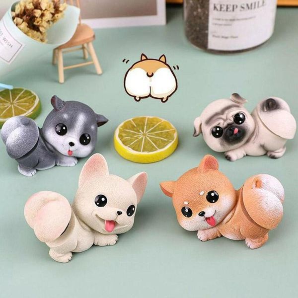

interior decorations mini 3d car dashboard toys ornament nodding dog huskie shaking head bobblehead puppy auto accessory decoration gift