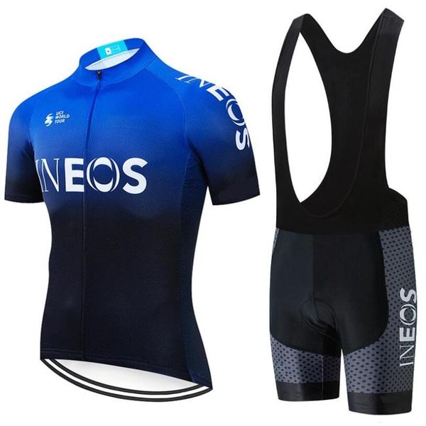 

racing sets 2021 cycling jersey bib mens bike clothing summer short sleeve quick-dry mtb bicycle suit ropa ciclismo, Black;blue