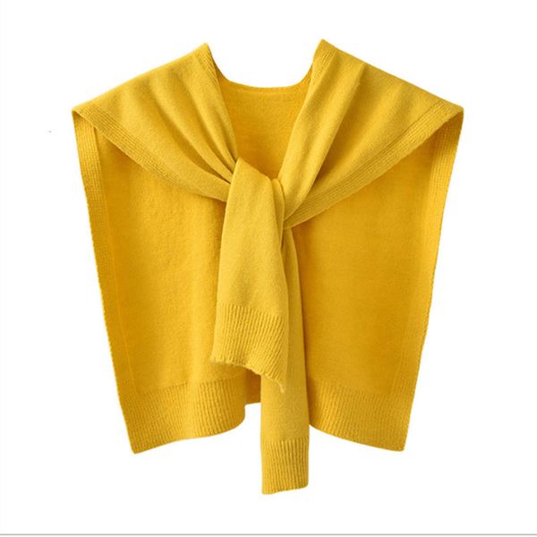 

spring and autumn air conditioning room with shoulder outside net red shirt knot knitting shawl wool scarf female, Blue;gray