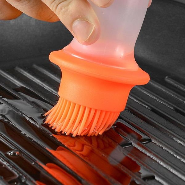 

tools & accessories silicone grill oil bottle brush storage cover barbecue press liquid gadget baking kitchen