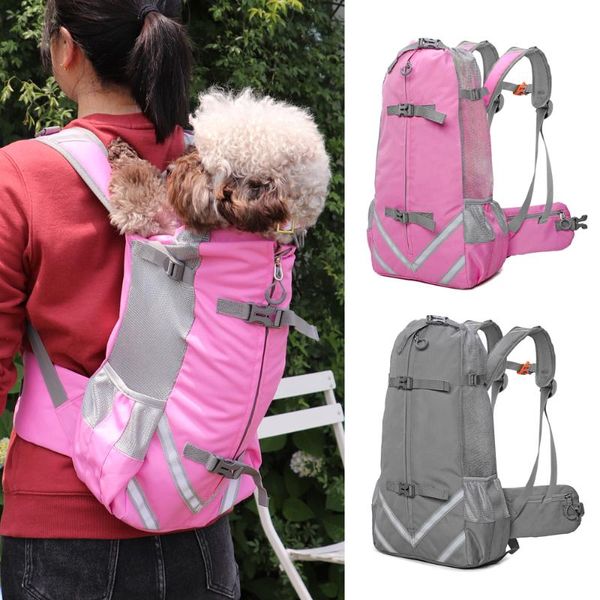 Hunde-Autositzbezüge, tragbare Tasche, Träger, Rucksack für Wandern, reflektierend, Outdoor-Reisen, Haustier, kleine, mittelgroße Hunde, Yorkshire, Chihuahua