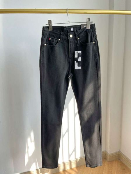 

autumn women's high waist bottoming pants black pants leggings gold tight h916g7, Blue