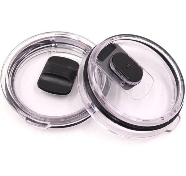 

mugs 50pcs/lot 30oz/20oz crystal clear magslider lids spill-proof splash resistant lid cover for 30oz 20oz vacuum tumbler cups