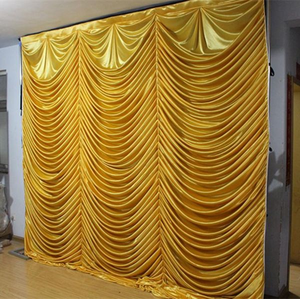 

party decoration 10ftx20ft wedding stage background decorations curtain backdrop drapes in ripple design white color