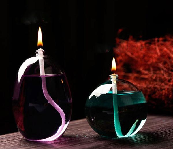 

candles glass oil lamp elegant candle set of 2 - bachelor party ideas bridesmaid gift balcony decor wedding inspiration night light