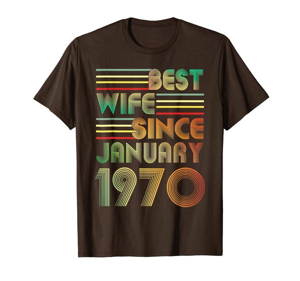 

January 50th Wedding Anniversary For Her 50 Yrs Best Wife T-Shirt, Mainly pictures