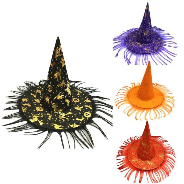 

party hats halloween props cosplay costume accessories for women and men children prom magician hat witch