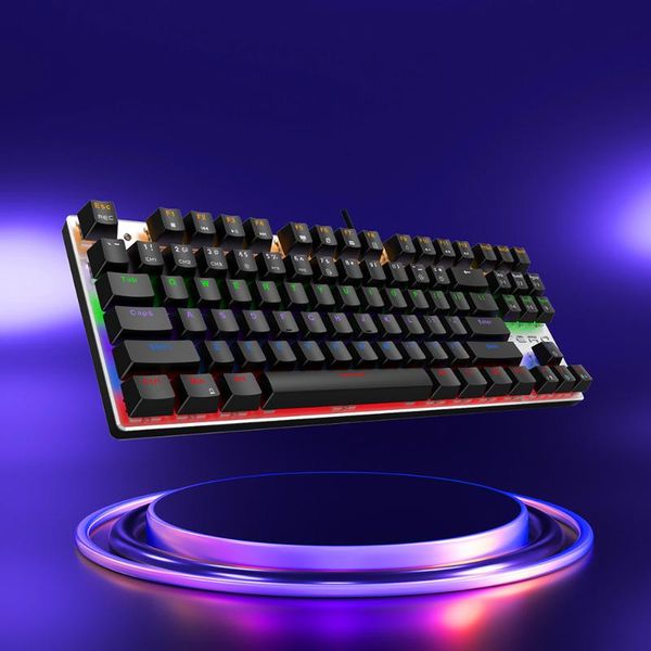 

keyboards metoo professional gaming mechanical keyboard anti-ghosting mix backlit ru spanish usb wired for pc notebook