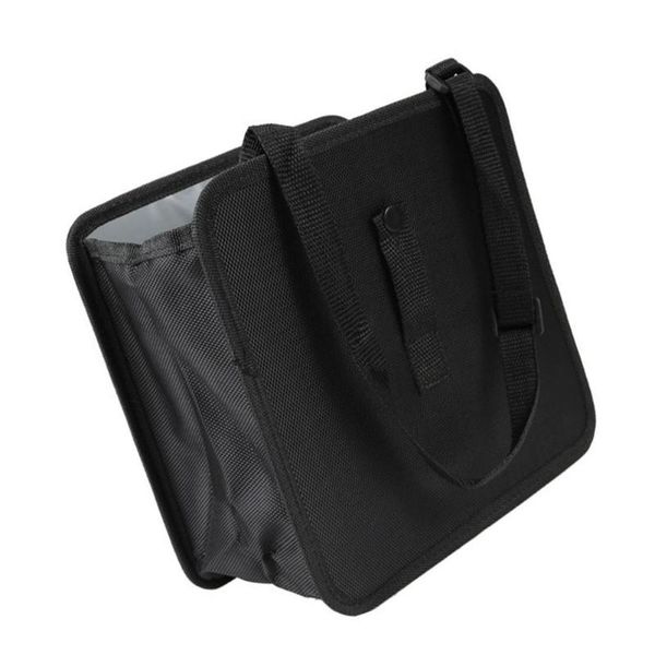 

car organizer folding backseat storage bag auto pocket holder accessories trash bin garbage can dustbin