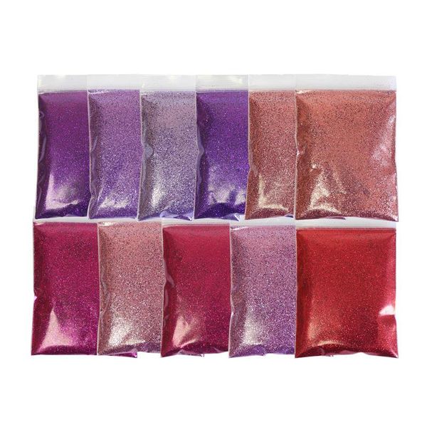 

nail glitter 11 colors shiny art powder sparkly rose gold pink purple pigment for design french manicure decorations, Silver;gold