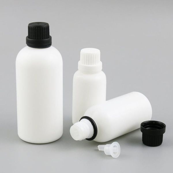 

storage bottles & jars 10pcs 30ml 50ml 100ml essential oil white glass with cap serum e liquid massage container
