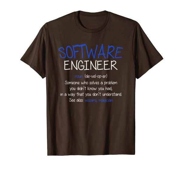 

software engineer definition t-shirt it coder shirt, White;black