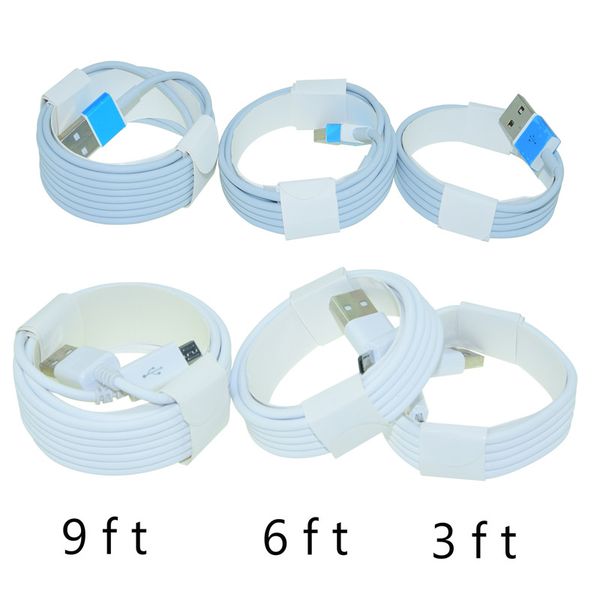

micro usb charger cable type c cable 1m 3ft 2m 6ft 3m 9ft for android samsung s9 s8 phone cable