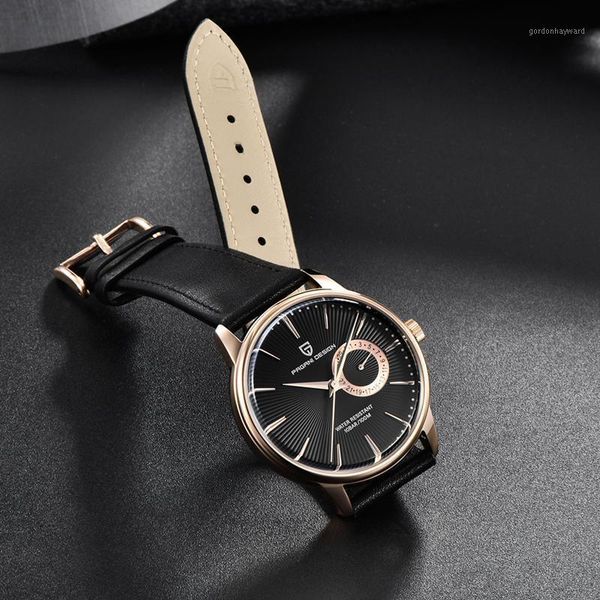 

wristwatches men's watches japan vh65 movement pagani design brand casual wristwatch luxury sports quartz watch men relogio masculino, Slivery;brown