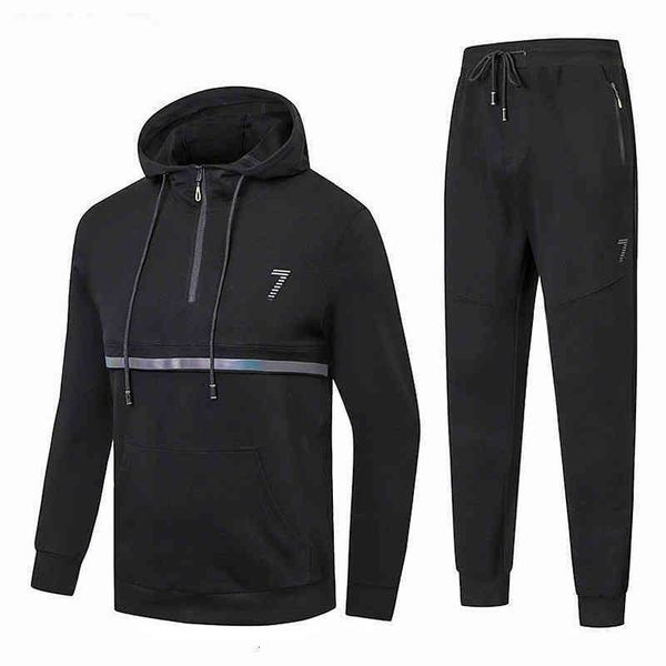 

men's tracksuits sportswear designer suit jacket 2022 luxury sports men's leisure wind resistant spring and autumn hoodie ddwx, Gray