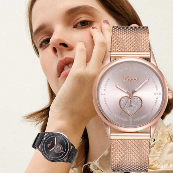 

wristwatches lvpai women's casual quartz silicone strap band watch analog wrist derss luxury women stainless steel, Slivery;brown