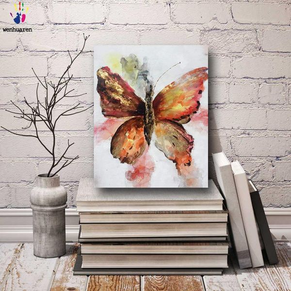 

paintings diy colorings pictures by numbers with colors abstract butterfly painting drawing framed home