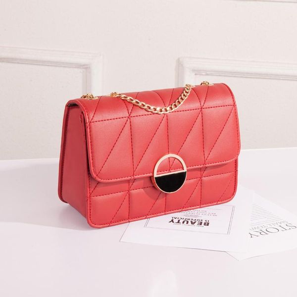 

evening bags casual chain crossbody for women fashion simple shoulder bag ladies designer handbags pu leather messenger