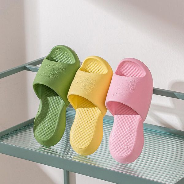 

sandals 2021 slippers female summer thick soft bottom home outdoor couple and male indoor bathroom, Black