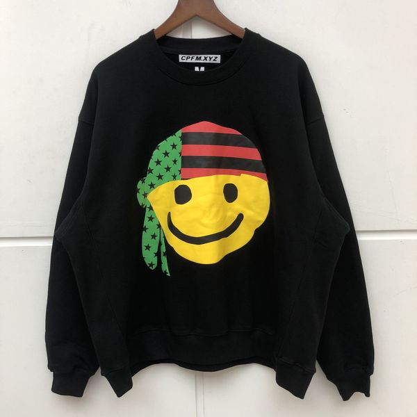

2021 new fw sweatshirts men women 3d foaming cpfm.xyz pullover kanye west crewneck hoodie udyp, Black