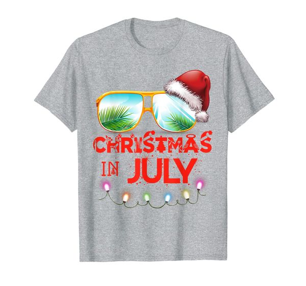 

xmas in july santa hat sunglasses summer celebration, White;black