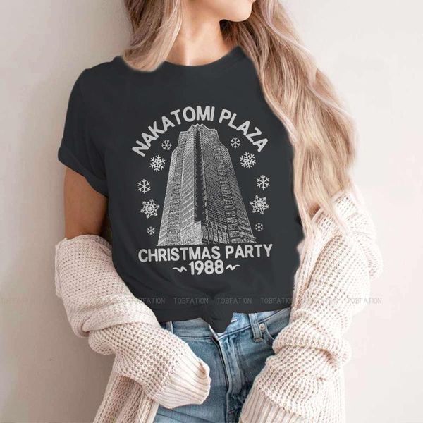 

women's t-shirt die hard movie christmas party 1988 bruce willis women t shirt nakatomi plaza female teesÂ ladies 5xl oversized tshirt, White