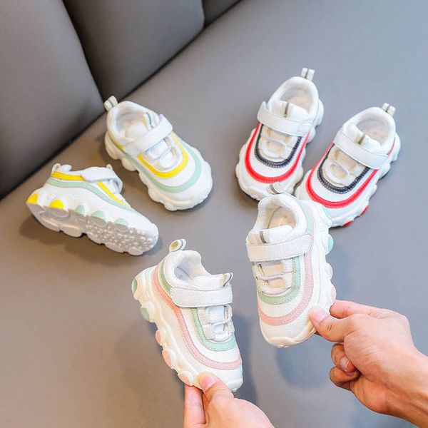 

children athletic kids shoes girls sneakers child footwear spring autumn toddler boys running shoe casual dots sports walking b7015, Black