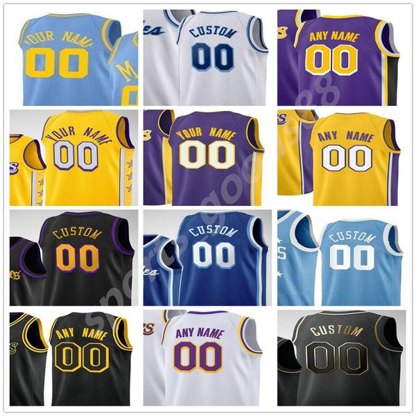 

custom printed 33 gasol kentavious 1 caldwell-pope alex 4 caruso wesley matthews talen 5 horton-tucker man women kids basketball jerse, Black