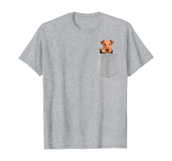 

dog in your pocket airedale terrier t shirt shirt, White;black