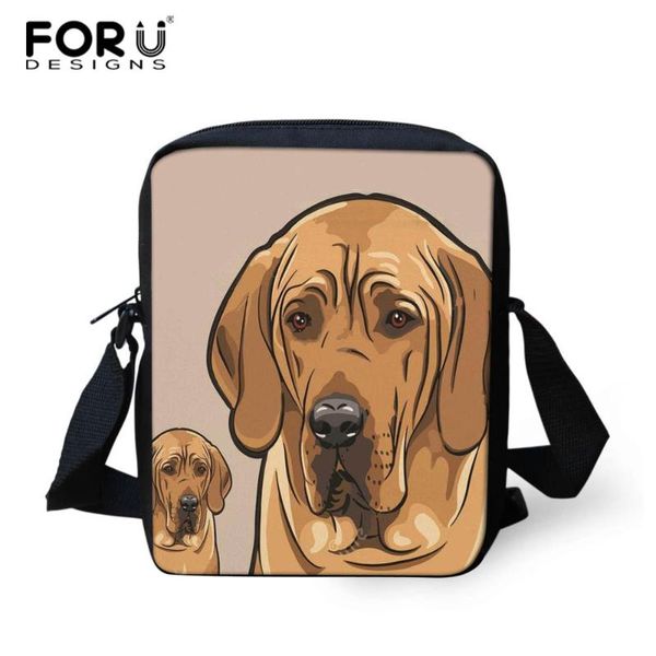 

forudesigns women messenger bags great dane dog crossbody bags for girl casual ladies bolsa mini canvas shoulder travel bag