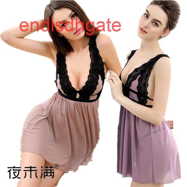 

high grade black lace waist strap underwear large size pajamas, Black;white