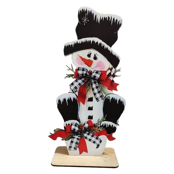 

christmas decorations wood snowman table signs centerpiece holiday tabledecoration