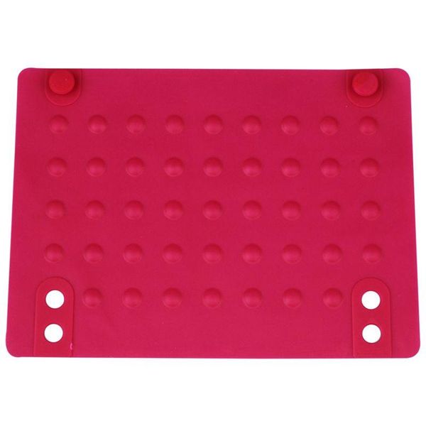 

table runner silicone heat resistant mat anti-heat mats for hair straightener curling iron (rose red) 215*165cm