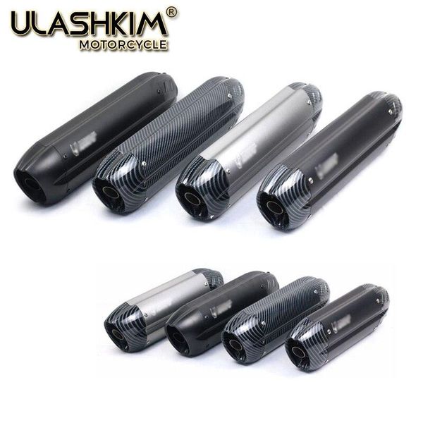 

universal motorcycle slip on exhaust muffler escape carbon fiber exhaust