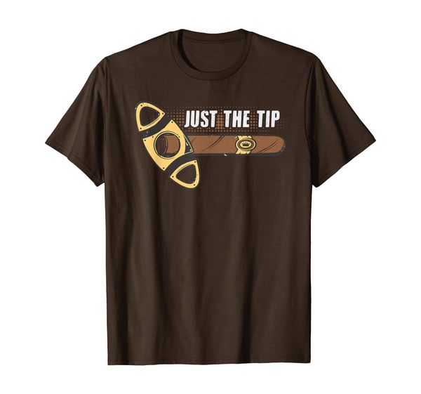 

funny cigar cutter just the tip t-shirt gift, White;black