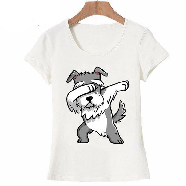 

novelty dachshunds dog art t-shirt women fashion funny animal print t shirts summer short sleeve casual tee female, White