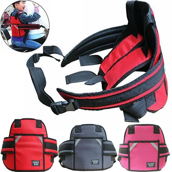 

safety belts & accessories baby kids motorcycle seat strap belt buckle harness reflective protection motorbike casual adjustable